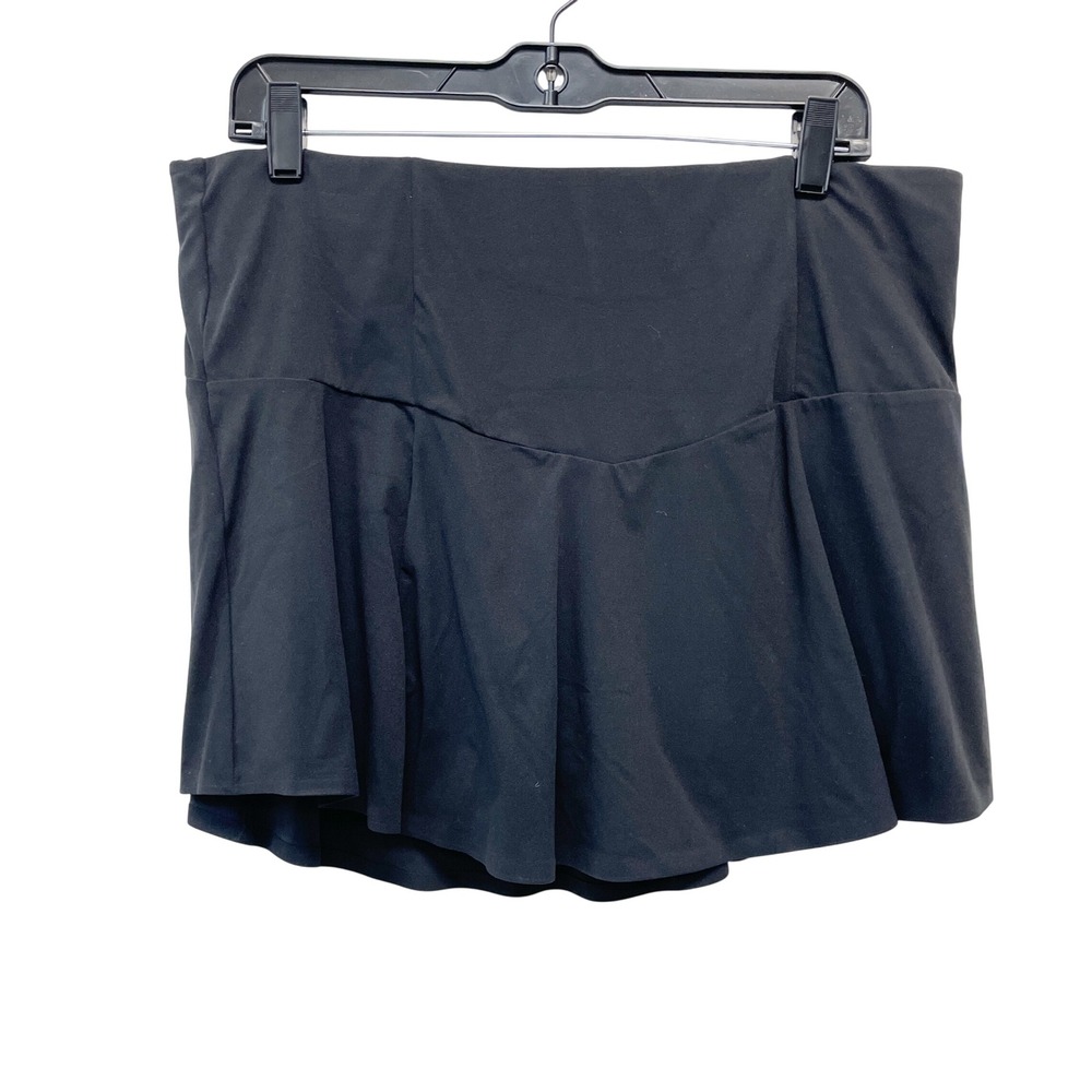 JoyLab Women's Black High-Rise Athletic Mini Skort Size Large